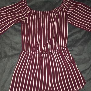 Forever 21 Stripe Romper